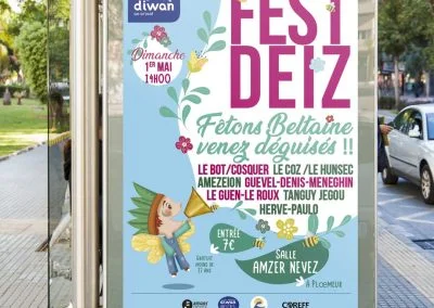 affiche illustration festdeiz 2022